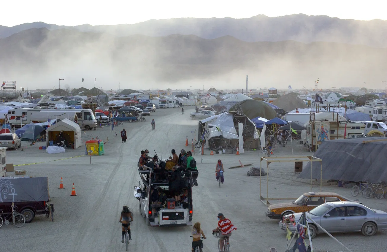 festival Burning Man lluvias