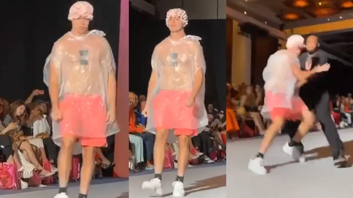 Intruso desfiló en pasarela de Fashion Week en Nueva York