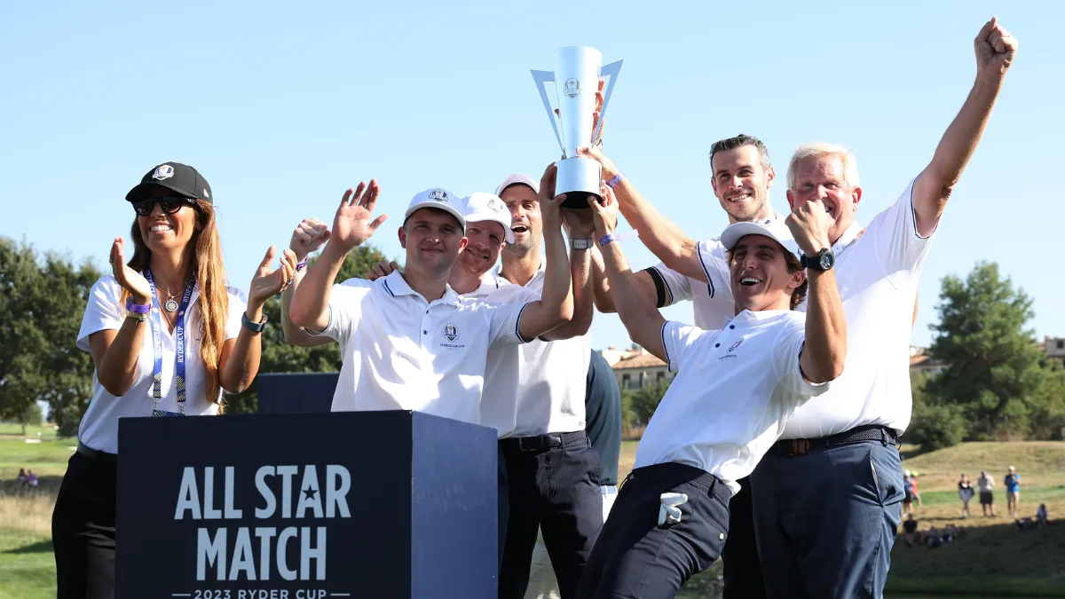 Novak Djokovic All-Star de la Ryder Cup