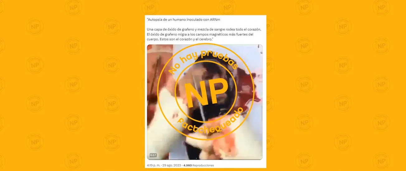Humano inoculado con ARNm