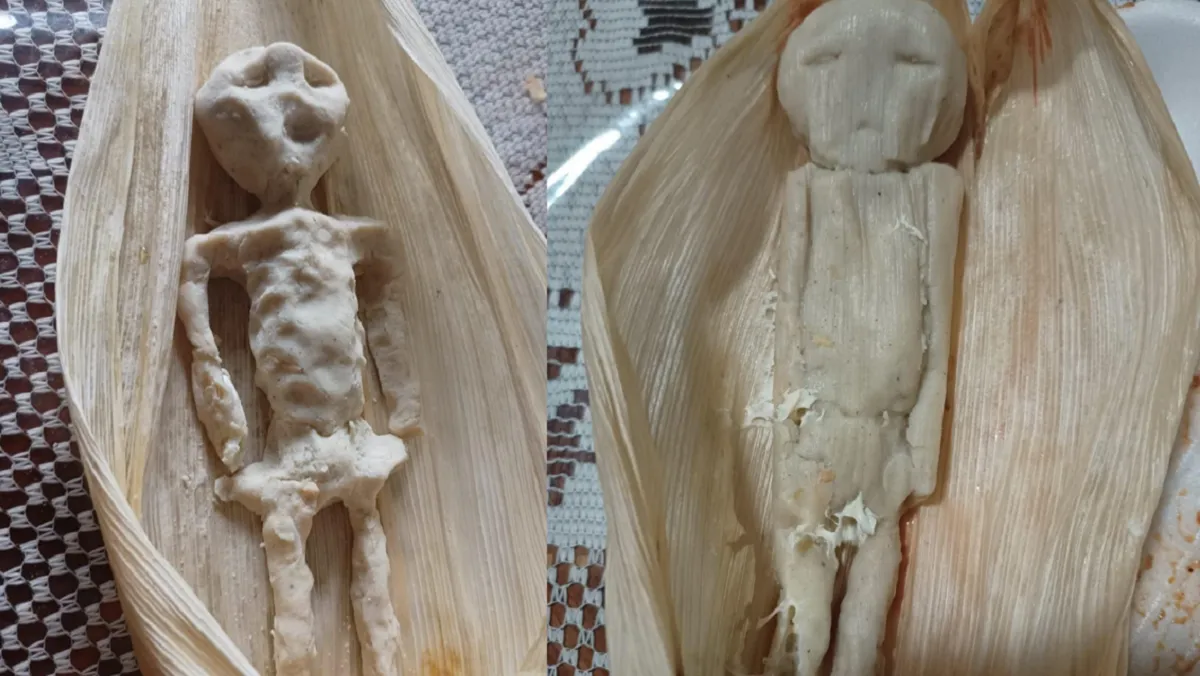 Usuarios crean los tamaliens, inspirados en los extraterrestres presentados en el Congreso de México