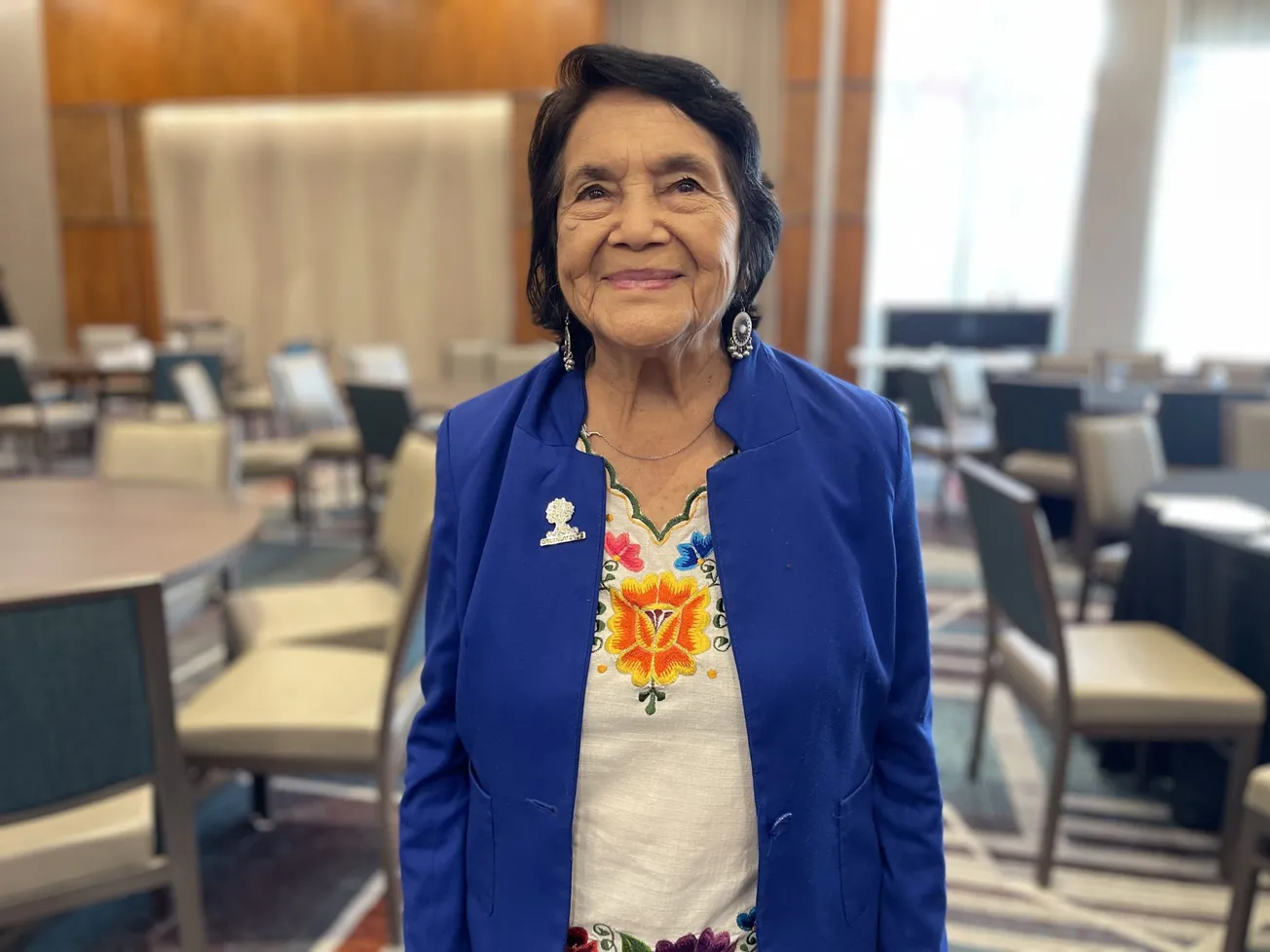 Huerta es la creadora del eslogan “Yes we can” utilizado por Barack Obama. Foto: Ricardo Sánchez Silva | El Tiempo Latino.