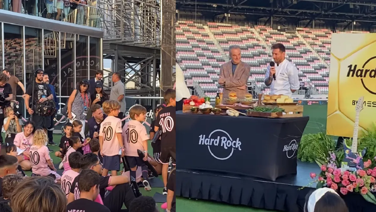 Niña hispana se viraliza durante presentación de la hamburguesa de Messi