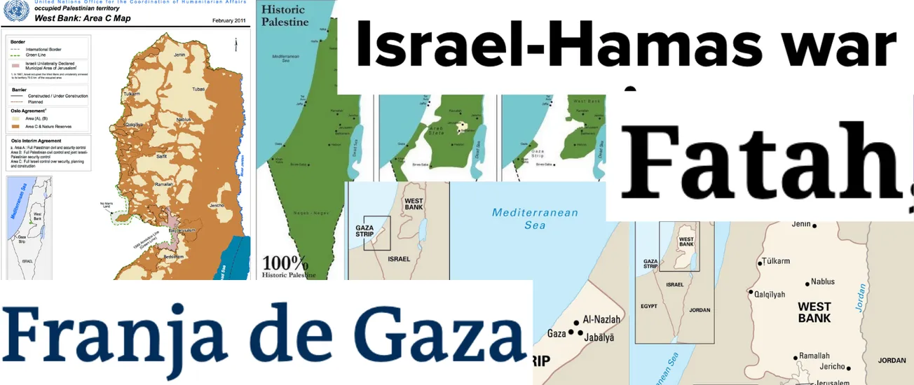 Palabras clave conflicto Israel - Palestina