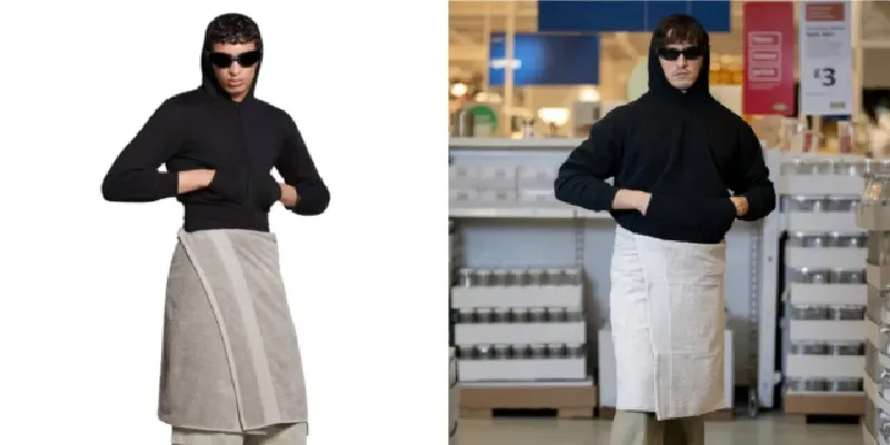 Falda-Toalla Ikea Balenciaga