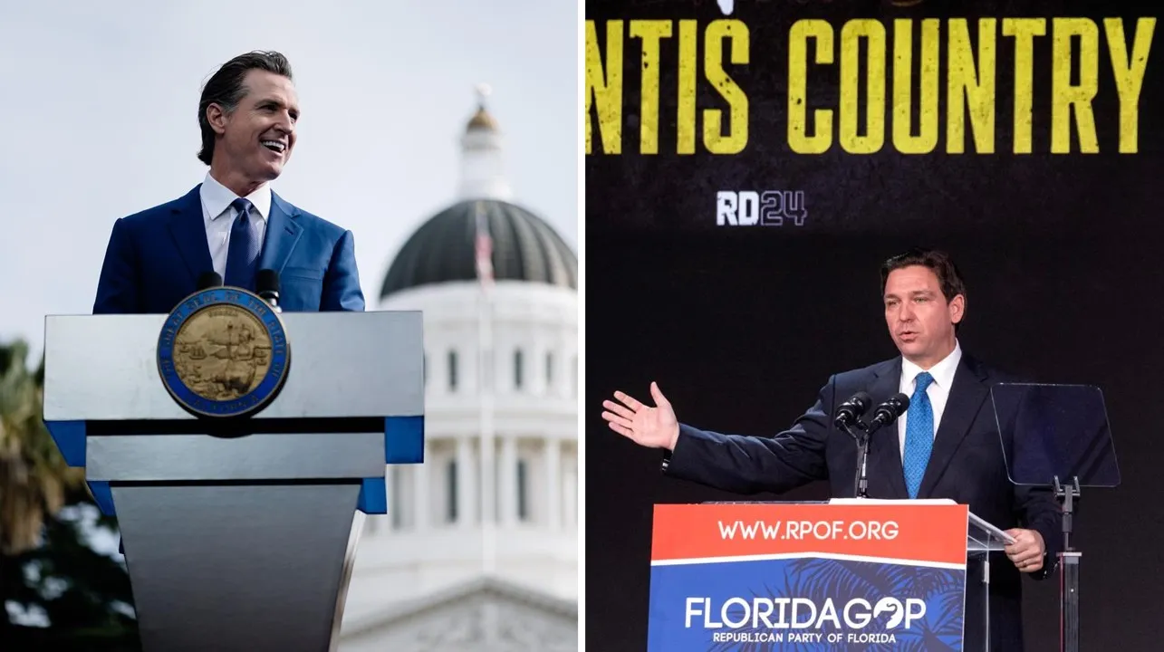 desantis newsom