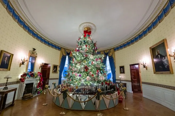 decoración navideña de la Casa Blanca