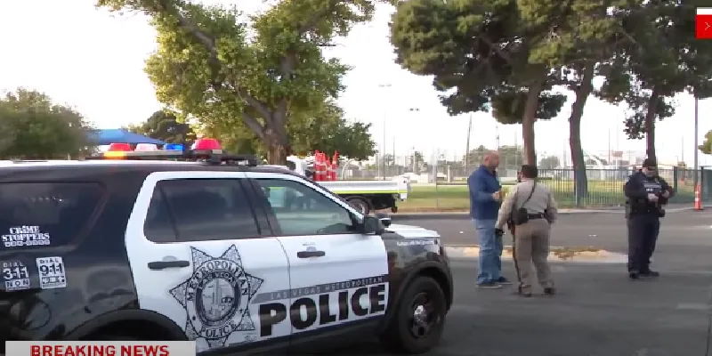 Policías atropellados Las Vegas