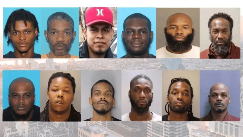Mugshots de 12 sospechosos de homicidio