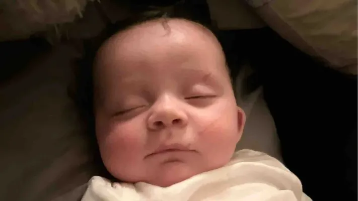 Lord, el bebé de 4 meses que sobrevivió a un tornado que destruyó su casa en Tennessee. Foto cortesía de la familia.