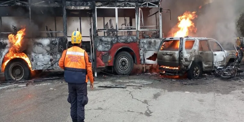 Accidente de tráfico múltiple en Venezuela