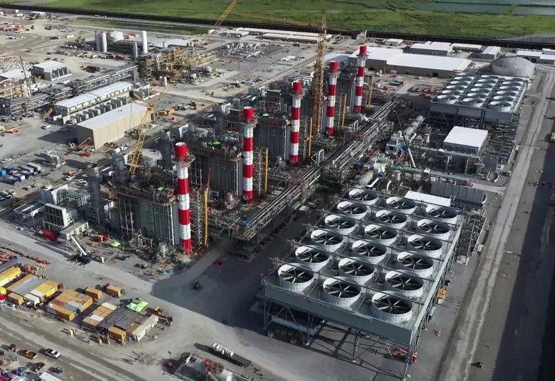 Calcasieu Pass 2, una de las plantas afectadas por el decreto del presidente Biden sobre el LNG. Foto cortesía de Venture Glo