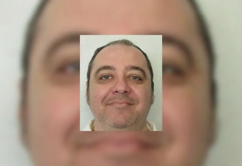 Kenneth Eugene Smith, primer hombre condenado a pena de muerte con gas nitrógeno en Alabama. Foto del Departamento Correciona
