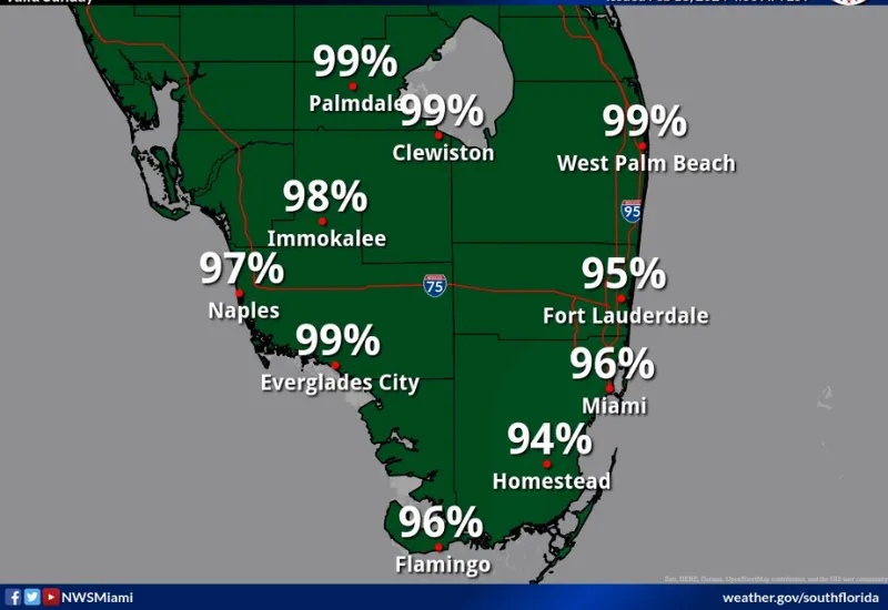 fuertes lluvias sur florida
