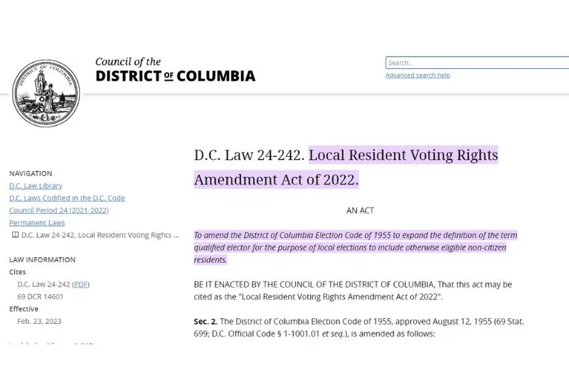 Votar en DC siendo migrante