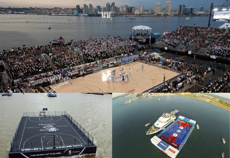 Baloncesto sobre agua
