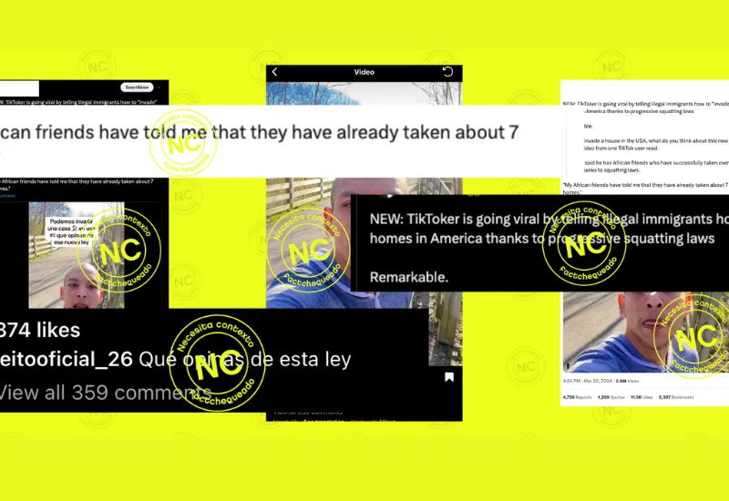 Video de "Leito Oficial" donde dice que en Estados Unidos se puede “invadir casas abandonadas”