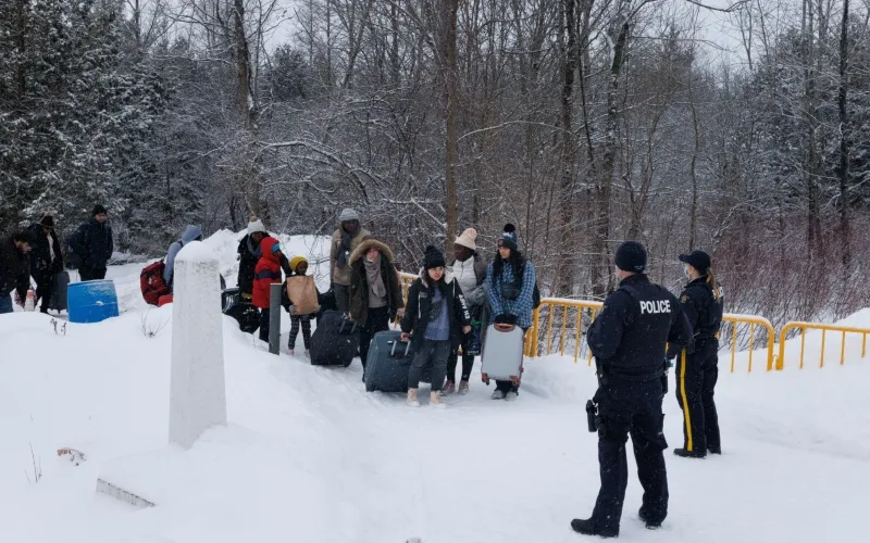 agentes fronterizos Canadá canadá frontera