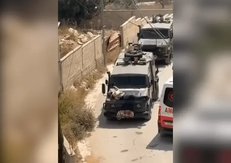 Ejército israelí ató a un palestino herido al capó de una jeep