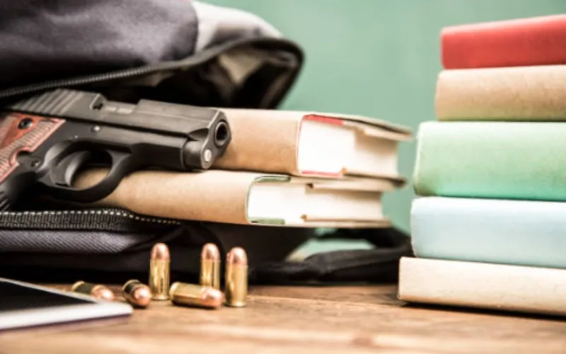 armas en escuelas