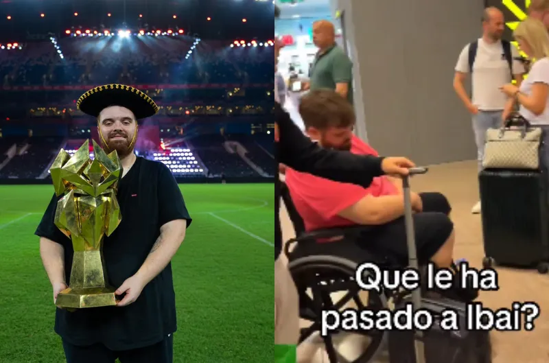Ibai Llanos explica por qué llegó en silla de ruedas tras la Kings League: "La fiesta se me fue de las manos"