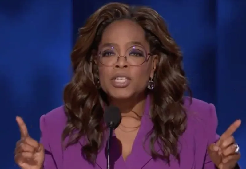 Oprah Winfrey elogió a Harris cómo "la mejor de EEUU" en su discurso en la Convención Nacional Demócrata