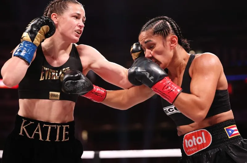 La épica trilogía Taylor-Serrano ilumina el ring con emociones y legado